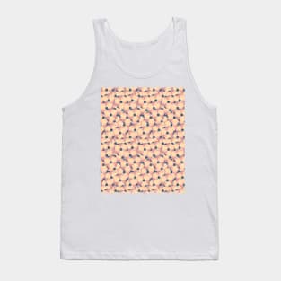 Stone flowers pattern, blossoming abstract plants with round petals Tank Top